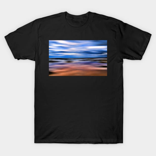 Tide and Sand Abstract 3 T-Shirt by dhphotography